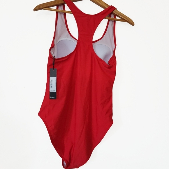 Nicole Miller Red Swimsuit size Large - Picture 1 of 7